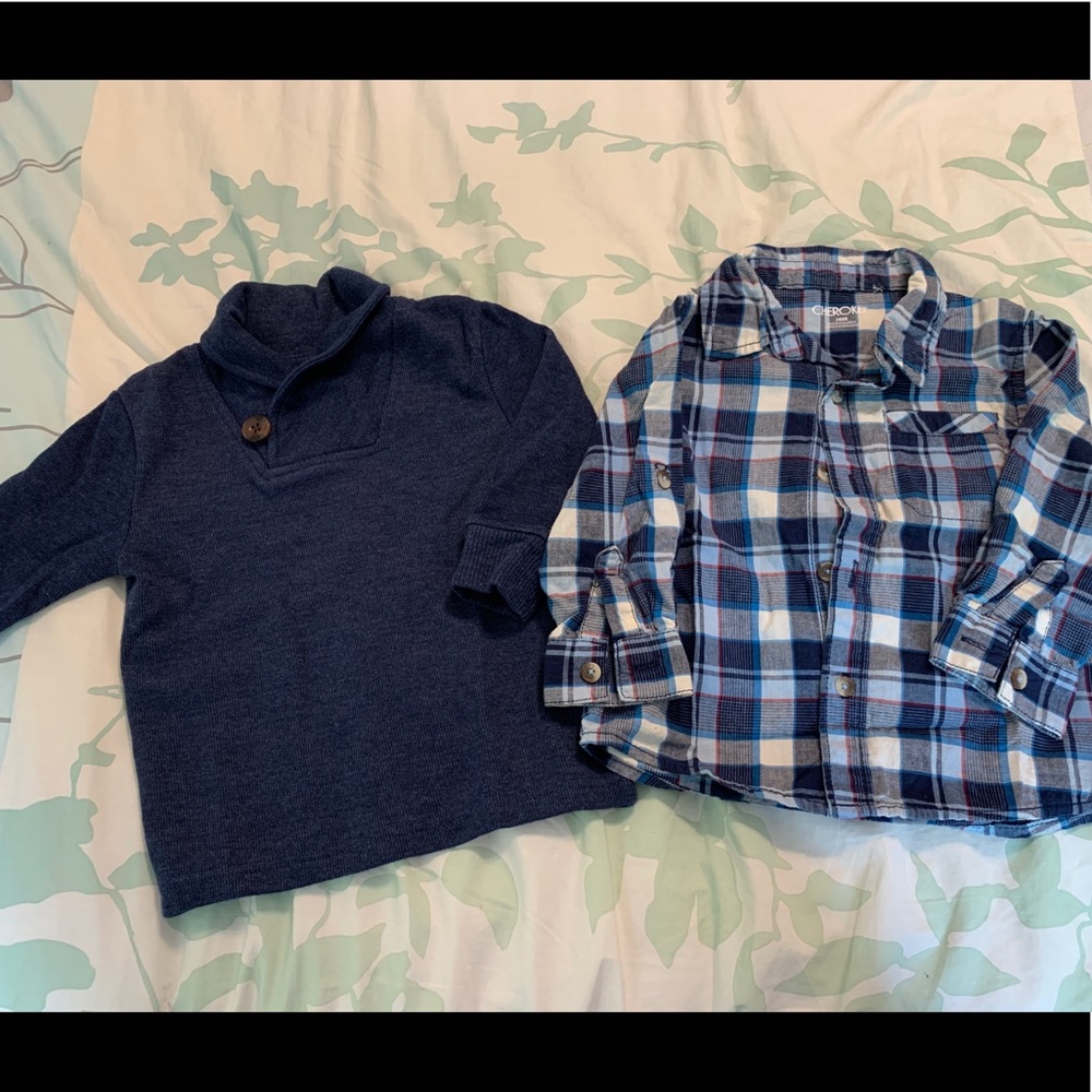 ⭐️3/$30⭐️ Cherokee baby boy top bundle 18M